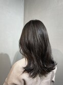 韓国風レイヤー×グレージュ