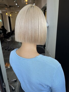 サロンドミルク 溝の口店(salon de MiLK) 20代30代40代/ボブ/ミニボブ/ミルクティーベージュ［溝の口］