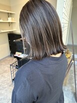 アットラップレーヴ(attrape-reve)&nbsp;【白髪ぼかしカラー】ボブスタイル/30代40代50代