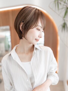 ケアリー 成増(Carelly) 大人かわいい前髪セシルカットココアブラウンフリンジウェーブ