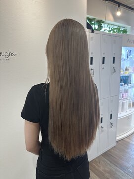 ヘアーザラブズラフズ オーガニカ 北九州(HAIR THE LOVES LAUGHS ORGANICA) ケアブリーチ/くすみベージュ＊