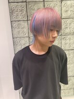 アース いわき店(HAIR&MAKE EARTH)&nbsp;ツートンピンク×水色