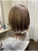 【ミルクティーベージュ】ショートボブ