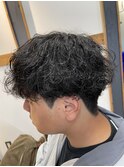 緩め波巻きパーマ