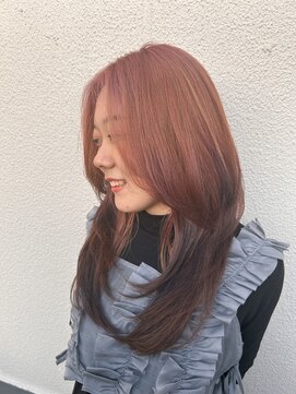 ララ(LALA) 【エンドカラー】ピンク×ダークラベンダー