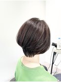 前上がりショート/大人ショート/ベージュカラー