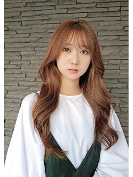 ハイバレーヘアーメゾン(HIGH VALLEY HAIRMAISON) ロングレイヤーベージュカラーブラウンカラー岡山南中央町