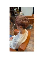 ランソ 成田店(RUNSO) メンズピンクベージュ×韓国マッシュ