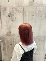インパークス 獨協大学前駅店(INPARKS)&nbsp;オレンジ×赤20代30代40代ハイライトブリーチダブルカラー