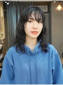 くせ毛パーマ/くせ毛風/ゆるめ/カーリーヘア/クルム/20代/30代
