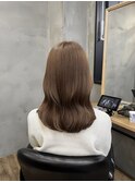 ブリーチなしベージュカラー