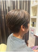 白髪染め白髪ぼかし40代50代奥行きショートハンサムショート