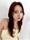 レイヤースタイル外ハネボブ美髪のススメワイドバング