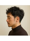 大人メンズ刈り上げナチュラルパーマ 20代 30代 40代 50代 60代