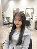 ヘアアンドメイク 心座(hair&make)&nbsp;艶あり暗髪のグレージュカラー