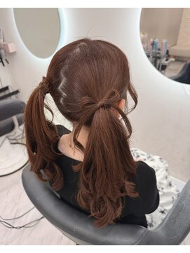 クランリリー 東梅田店(clan lily) リボンツインテール／梅田ヘアセット