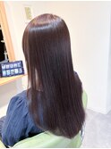 髪質改善酸性ストレート×こっくりブラウン
