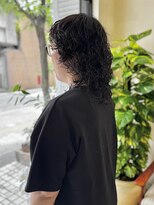 ハヤシ(HAYASHI)&nbsp;ミディアムマッシュウルフニュアンスパーマ20代30代40代