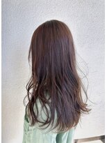 ヘアデザイン エソラ(hair design esora) コーラルブラウン×レイヤーロング