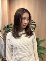 オン キャナルシティ博多前店(on)&nbsp;髪ドクター吉井/ミディアムレイヤー／ブラウン/20代30代