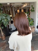 サラジュ 西宮北口店(SARAJU) 【朝倉結愛担当】ブリーチなし透明感カラーの外ハネミディアム