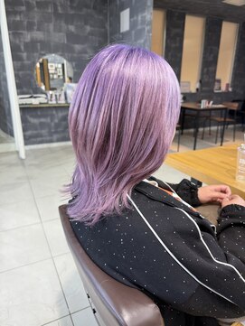 ラウル(Laulu) イメチェン/ピンクベージュ/アンブレラカラー/前髪/佐倉