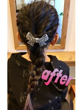 小さな美容室 ハナ(hana) 無造作編み下ろしスタイル☆