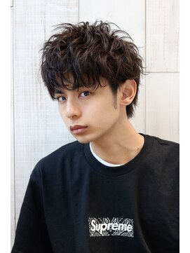 ネイビー(NAVY) スタイリング簡単サポートパーマ スパイラルウェーブマッシュ