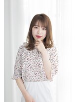 トティア 福島(Totia)&nbsp;【Totia福島】フェザーバング×こなれヘア×ヘーゼルベージュ