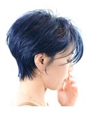 ネイビー×大人ショート