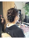 結婚式留め袖ヘアセット着付けのお客様