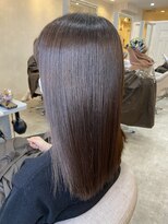 ジーナ 銀座(Zina)&nbsp;髪質改善＊マロンベージュ＊20代30代40代＊かきあげ【Zina銀座】