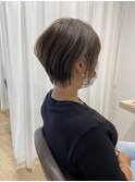 ハンサムショート×ショート×グレーパール×くびれショート