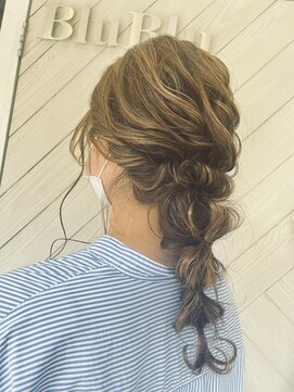 ブブ(BluBlu) お呼ばれヘアセット★編み下ろしスタイル