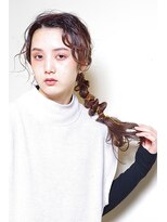 テラスコード(TERRACE CODE)&nbsp;結婚式二次会ハーフアップ編み込みポニーテール