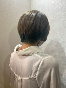 ウィスプ 赤羽店(wisp) インナーカラー☆グリーン