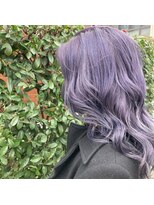 ネオヘアー 曳舟店(NEO Hair)&nbsp;ラベンダーカラー/ヨシンモリ/大人巻き/流れるレイヤー/曳舟