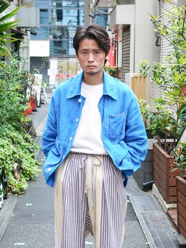 クラスコウベ 三宮店(Krass kobe) MEN’S HAIRクラシカルセンターパート【上野　竜司】