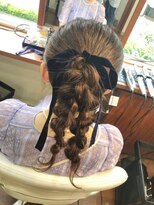 タイトポニー高めダブルアレンジ