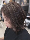 札幌 デザインカラー 白髪ぼかし イルミナカラー fujiya