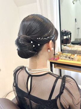 サンルーム(SUN room) 【銀箔パール★飾り付き】タイトシニヨン satsuki