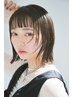 デザインカット＋前髪縮毛矯正or前髪パーマ+ナノバブルシャンプー付¥7500