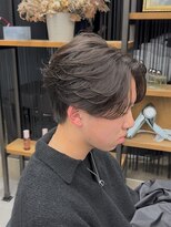 オーバルバイアピッシュ(OVARL by apish) フェザーパーマメンズパーマ毛流れリバースパーマニュアンス