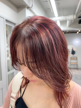 ヴェルダ 池袋店(verda) ハイライトボルドーカラー◎Yamamoto