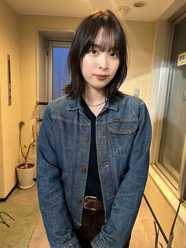 ユヌ(Une) Kotaro 脱力ミディアムにラベンダーブラウン