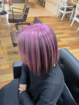 ゴリラビスケッツ(GORILLA BISCUITS) アンブレラピンク/ケアブリーチ/ダブルカラー/デザインカラー