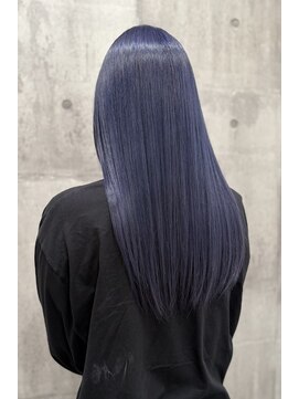 ビスポーク(BESPOKE) 色落ちがホワイトシルバーになる青紫