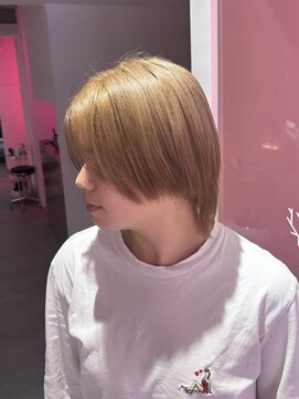 ダズリングディア(Dazzling Deer) ホワイトベージュ/ミルクティーベージュ/メンズ/マッシュ