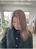10代/20代/ケアブリーチ/ハイトーンカラー/透明感カラーベージュ