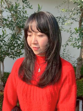 レイヤーカット/デザインカット/似合わせカット/トリートメント